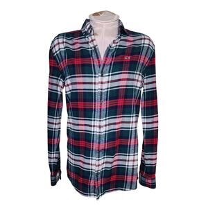 Vineyard Vines Boys Plaid Flannel‎ Shirt Size XL